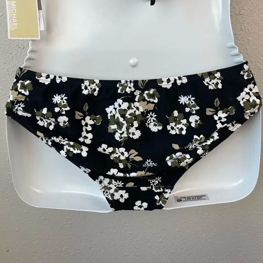 NWT MICHAEL Kors Ivy Tankini Top and Matching Black Ivy Bottoms Multiple Sizes